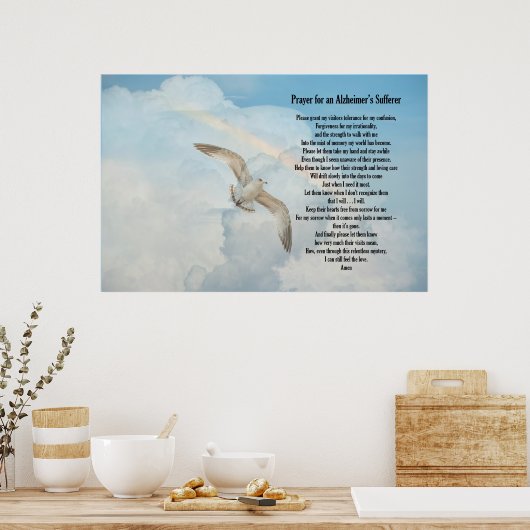 Gebet eines Alzheimer-Leidenden Poster (Küche)
