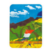 Gebet-Flaggen II Magnet (Vertikal)