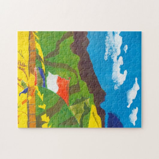 Gebet-Flaggen II Puzzle (Horizontal)