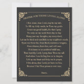 Gebet für Alleinlebende Einladung (Vorderseite)