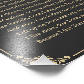 Gebet für Alleinlebende Fotodruck (Ecke)