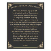 Gebet für Alleinlebende Fotodruck (Vorne)