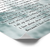 Gebet für Alleinlebende Poster (Ecke)