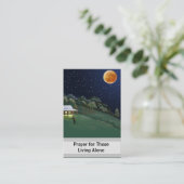 Gebet für Alleinstehende Visitenkarte (Stehend Vorderseite)