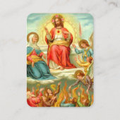 Gebet für arme Soule katholische Religiöse Visitenkarte (Vorderseite)