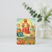 Gebet für arme Soule katholische Religiöse Visitenkarte (Stehend Vorderseite)