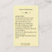 Gebet für Berufungs-heilige Karte (Rückseite)