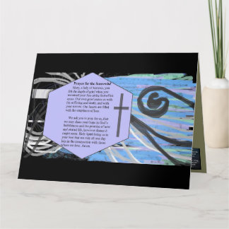 Gebet für das traurige karte