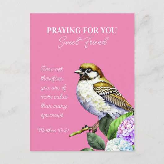 Gebet für dich Liebling Postkarte (Vorderseite)