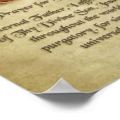 Gebet für die armen Soule im Fegefeuer. Poster (Ecke)