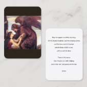Gebet für die Dying Prayer Card Visitenkarte (Vorne/Hinten)