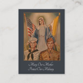 Gebet für die im Militärdienst Visitenkarte (Vorderseite)