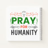 Gebet für: Die Menschheit ehren Notizblock (Rückseite)