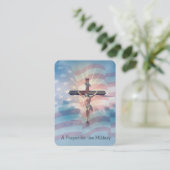 Gebet für die Mitglieder der Militärgüterkarte Visitenkarte (Stehend Vorderseite)