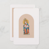 Gebet für die Mutterschaft - Unsere Frau von Le Le Dankeskarte (Vorne/Hinten)