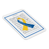 Gebet für die Ukraine Hymne Noten Magnet (Rechte Seite)