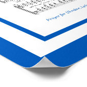 Gebet für die Ukraine Hymne Noten Poster (Ecke)