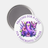 Gebet für ein Heilmittel für Pankreaskrebs Magnet (Vorderseite/Rückseite)