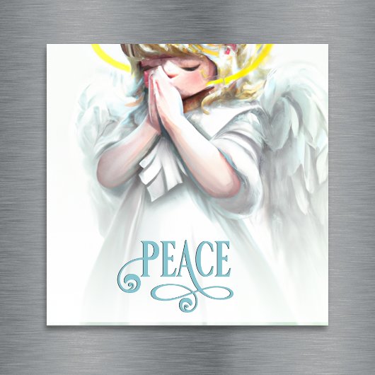 Gebet für Frieden Angel Holiday Magnetic Magnetkarte