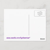 Gebet für Frieden Postkarte (Rückseite)