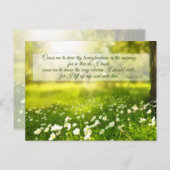 Gebet für Gottes Führung, Frühjahrszene Postkarte (Vorne/Hinten)