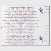 Gebet für göttliche Reinigung und Angleichung Geschenkpapier (Flach)