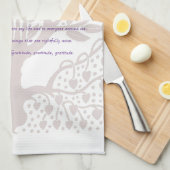 Gebet für göttliche Reinigung und Angleichung Geschirrtuch (Viertel Falte)