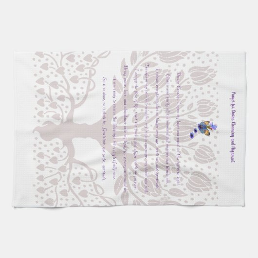 Gebet für göttliche Reinigung und Angleichung Geschirrtuch (Horizontal)