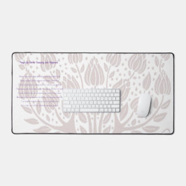 Gebet für göttliche Reinigung und Angleichung Schreibtischunterlage