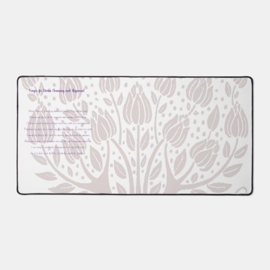 Gebet für göttliche Reinigung und Angleichung Schreibtischunterlage (Vorderseite)