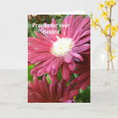 Gebet für Ihre Heilung Karte (Gelbe Blume)