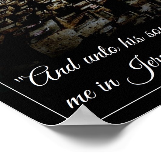 Gebet für Jerusalem Poster (Ecke)