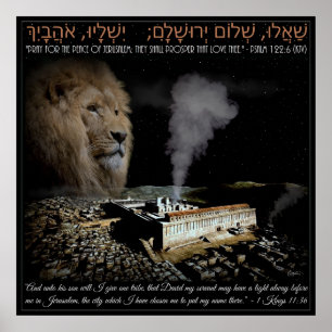 Gebet für Jerusalem Poster