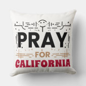 Gebet für Kalifornien ・ Unterstützung für CA Kissen (Rückseite)