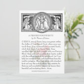 Gebet für katholische Priester St. Therese (Stehend Vorderseite)