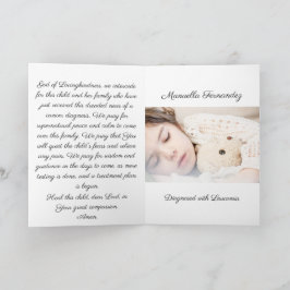 Gebet für Krebs diagnostiziertes Kind - eingefloss Karte