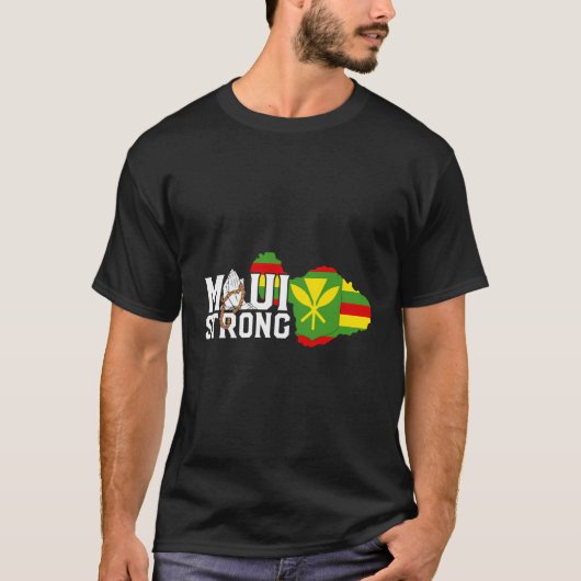 Gebet für Maui Hawaii Strong Maui Wildfire Support T-Shirt (Vorderseite)