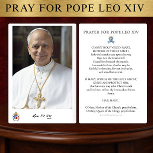 Gebet für Papst Leo XIV. Heilige Karte