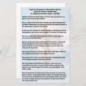 Gebet für Präsident Trump und die USA - Vigano (Vorne/Hinten)