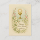 Gebet für Priester durch die Heilige Karte St. The (Vorderseite)