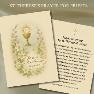 Gebet für Priester durch die Heilige Karte St. The