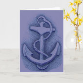 Gebet für Seeleute mit Ankergrußkarte Karte (Gelbe Blume)