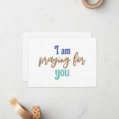 Gebet für Sie - flache Mitteilungskarten (Vorderseite/Rückseite Beispiel)