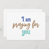 Gebet für Sie - flache Mitteilungskarten (Vorne/Hinten)