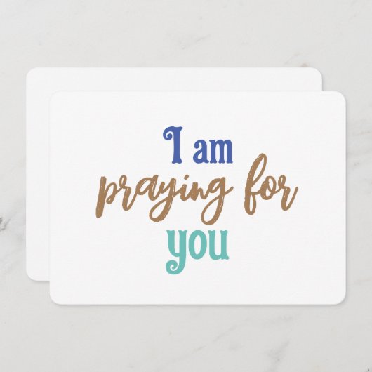 Gebet für Sie - flache Mitteilungskarten (Vorne/Hinten)