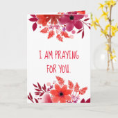 Gebet für Sie - Gedeckte Grußkarte Karte (Gelbe Blume)