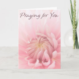 Gebet für Sie Grußkarte Rosa Blume Karte