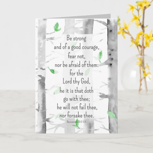 Gebet für Sie religiöse Ermutigung Aspen Tree Karte (Gelbe Blume)