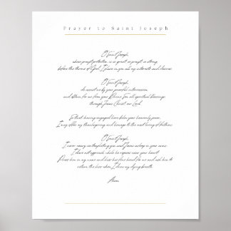Gebet für St. Joseph Poster