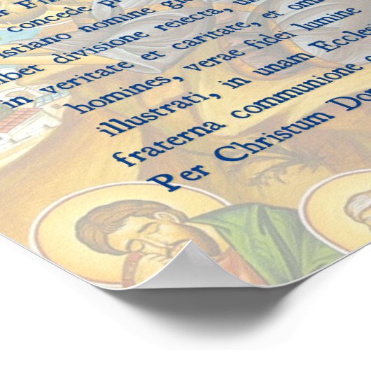 Gebet für Unity Print Poster (Ecke)